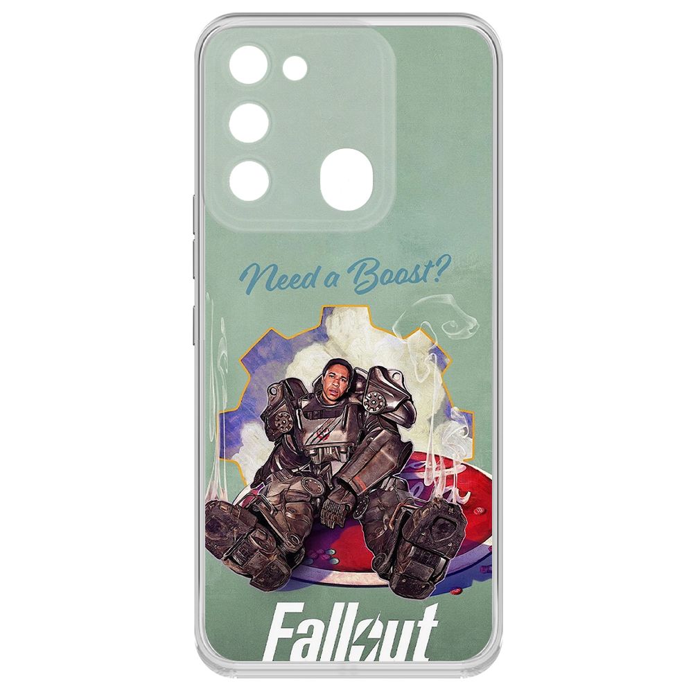 

Чехол-накладка Krutoff Clear Case Фоллаут (Fallout) - Нужно ускорение для TECNO Spark 8C, Прозрачный
