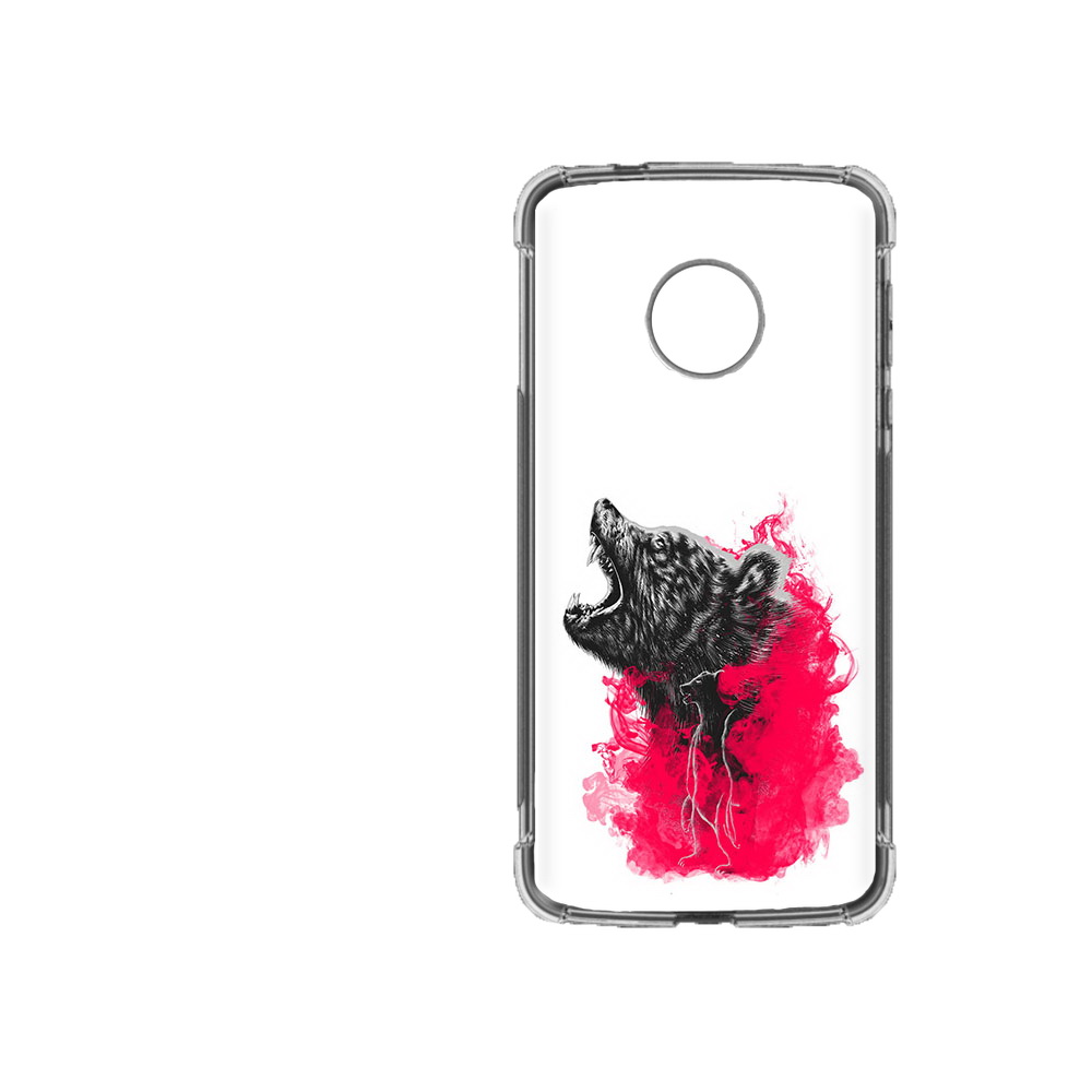 

Чехол MyPads Tocco для Motorola Moto Z2 Force медведь в дымке, Прозрачный, Tocco