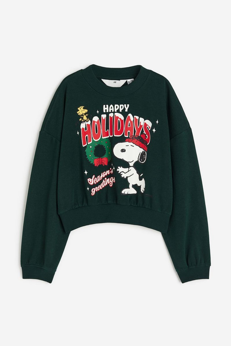 

Свитшот детский H&M 1184096, Темно-зеленый, 158, 1184096