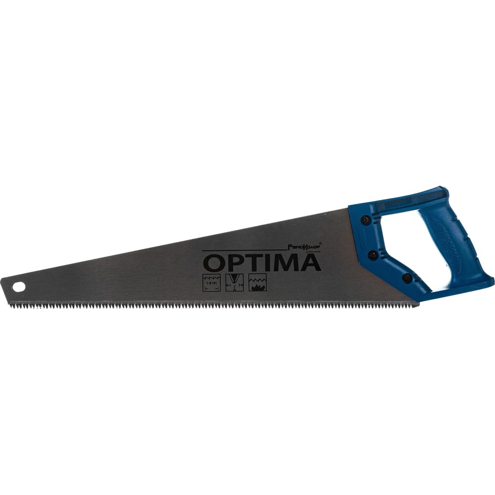 Ножовка по дереву Optima РемоКолор 42-2-245 алюминиевый угольник ремоколор