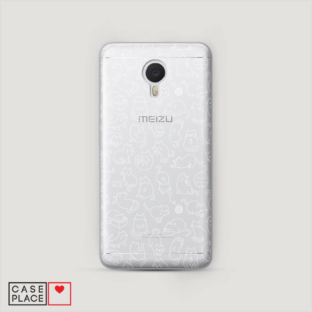 

Чехол Awog на Meizu M3 Note "Шкодливые котики", Черный;белый;серый, 70550-2