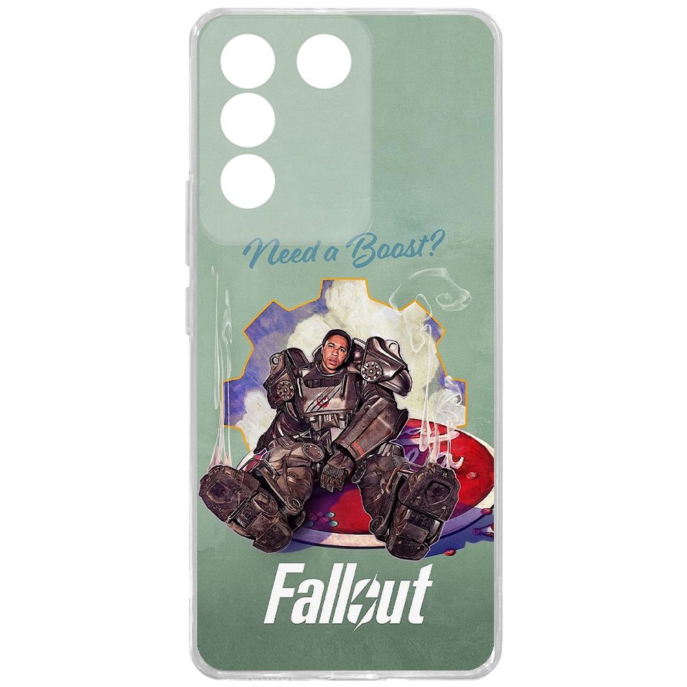 

Чехол-накладка Krutoff Clear Case Фоллаут (Fallout) - Нужно ускорение для Vivo T2, Прозрачный