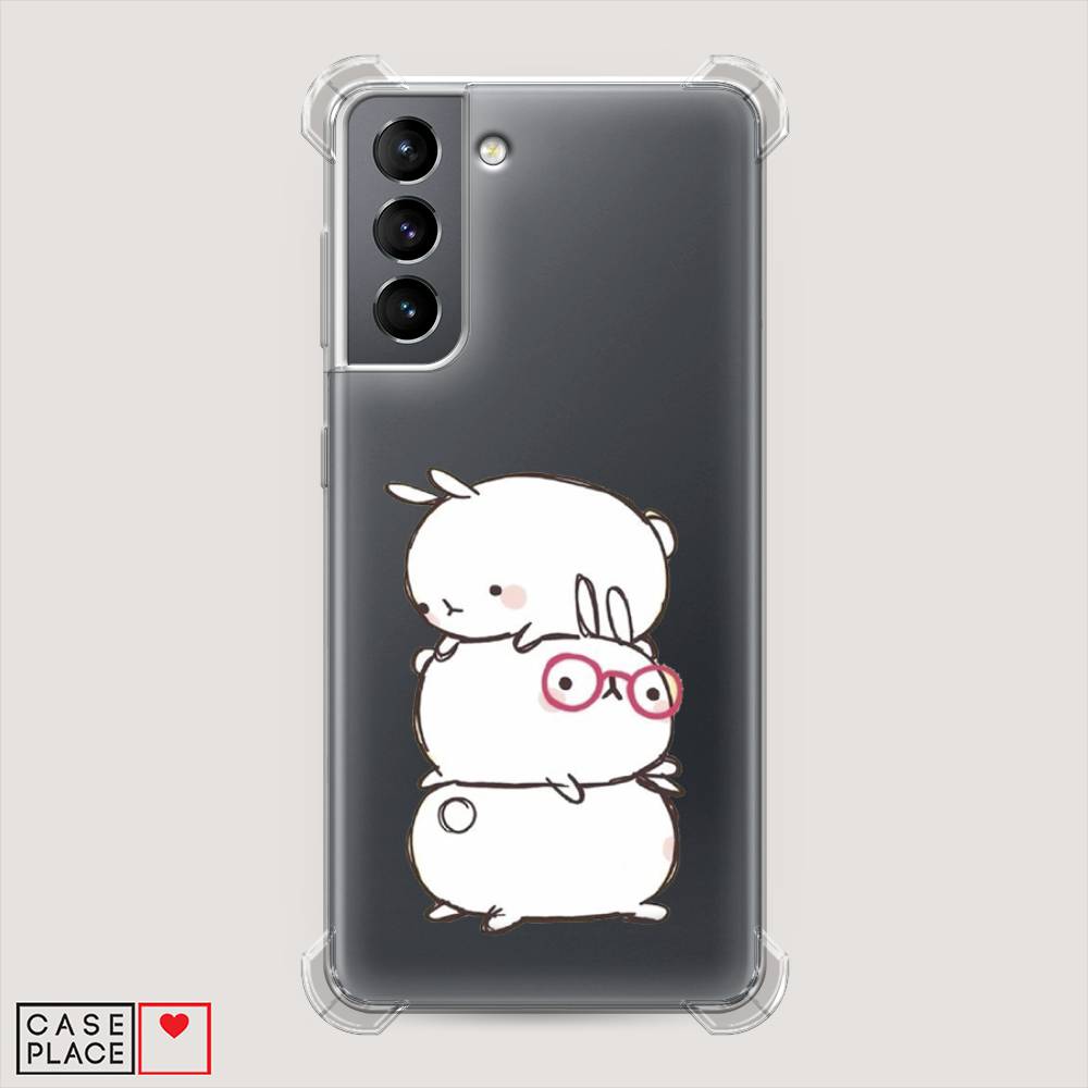 

Чехол Awog на Samsung Galaxy S21 / Самсунг S21 "Бутерброд", Розовый, 2101851-1