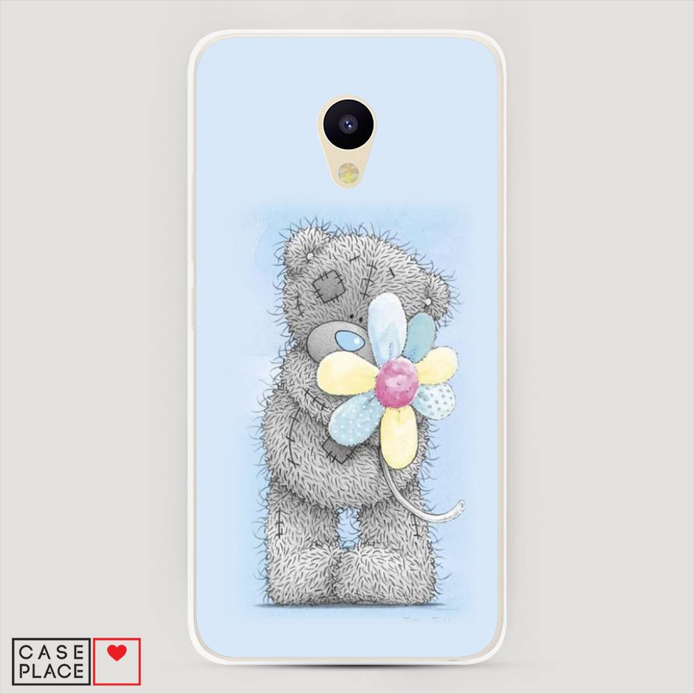 

Чехол Awog на Meizu M5 "Me to you с ромашкой", Голубой;серый;желтый, 70750-2