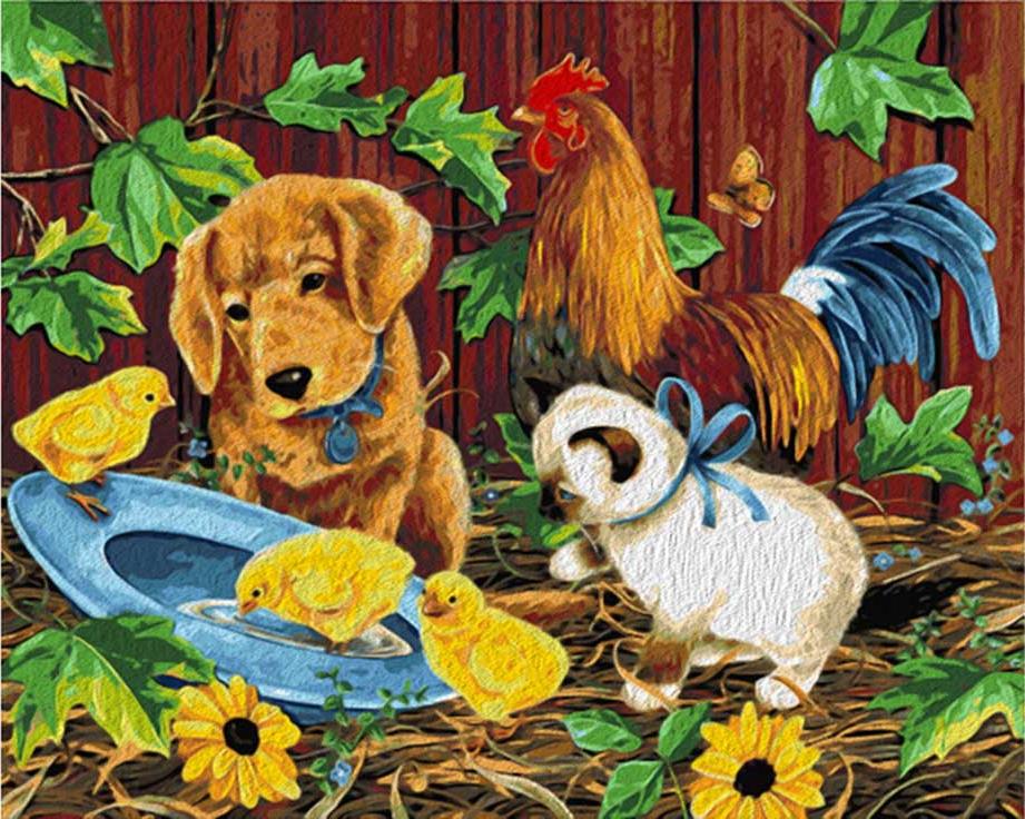 

Картина по номерам Артвентура Веселая ферма, 40x50 см, Артвентура Веселая ферма