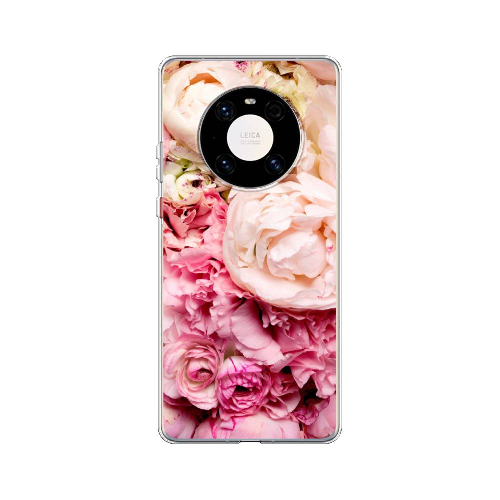 

Чехол Awog на Huawei Mate 40 Pro "Пионы яркие", Розовый, 6104450-8