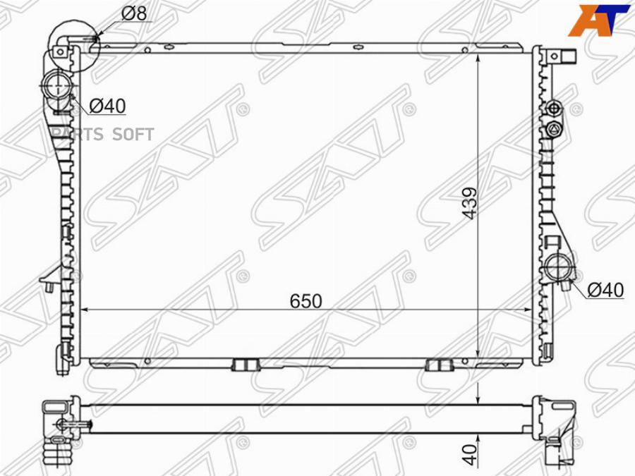 

Радиатор Bmw 5-Series 95-04 / 7-Series 94-01 Sat BW0005-97