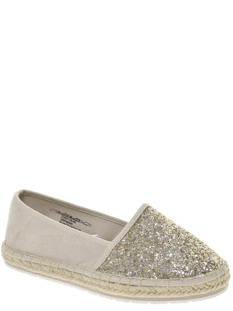 

Эспадрильи женские Marco Tozzi 111160 золотистые 6 US, 111160