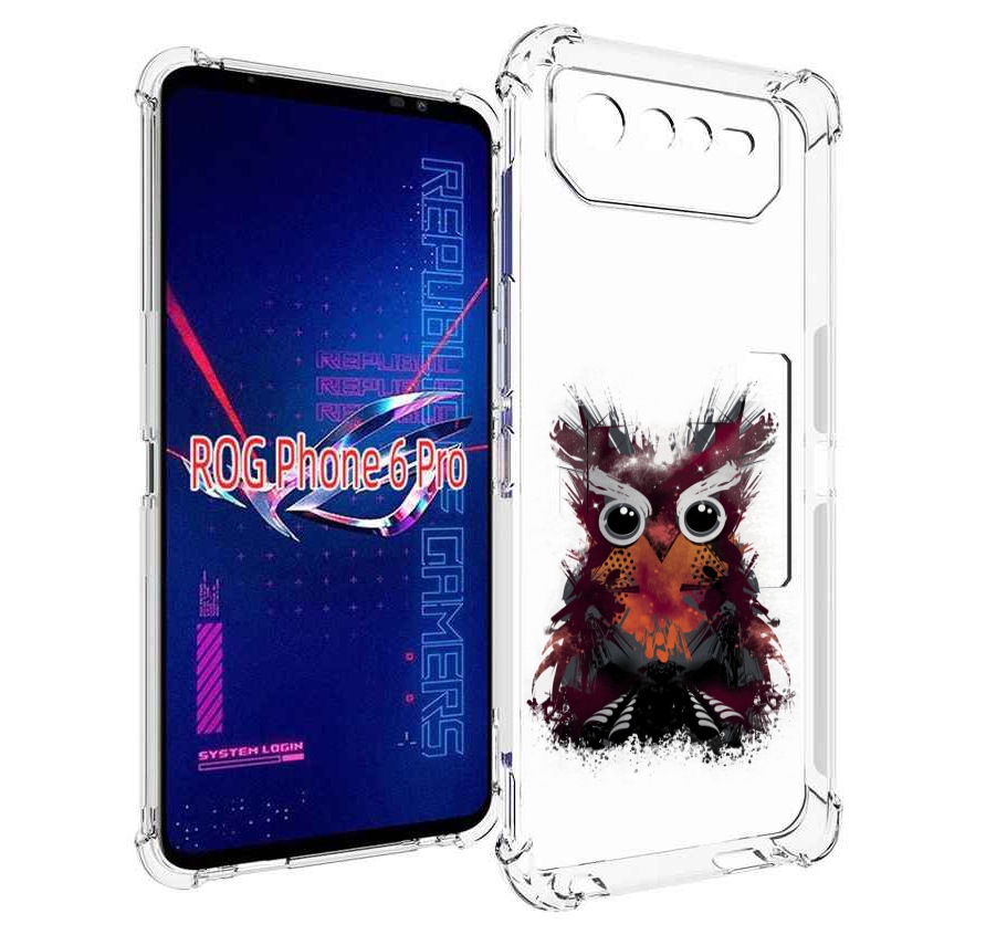 

Чехол MyPads Необычная сова для Asus ROG Phone 6 Pro, Прозрачный, Tocco