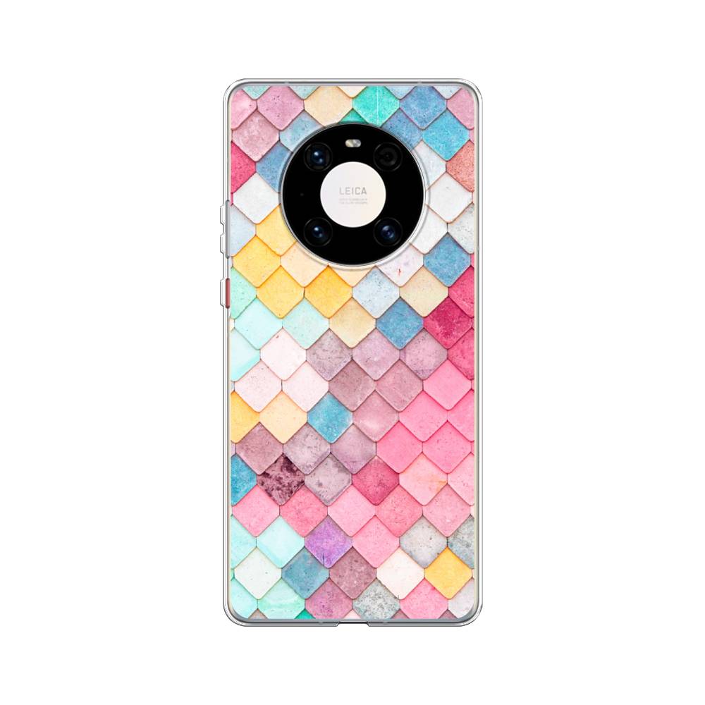

Чехол Awog на Huawei Mate 40 Pro "Нежные ромбики", Красный, 6104450-4