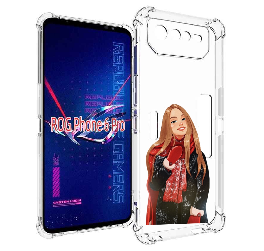 

Чехол MyPads Новогодний-зимний-арт женский для Asus ROG Phone 6 Pro, Прозрачный, Tocco