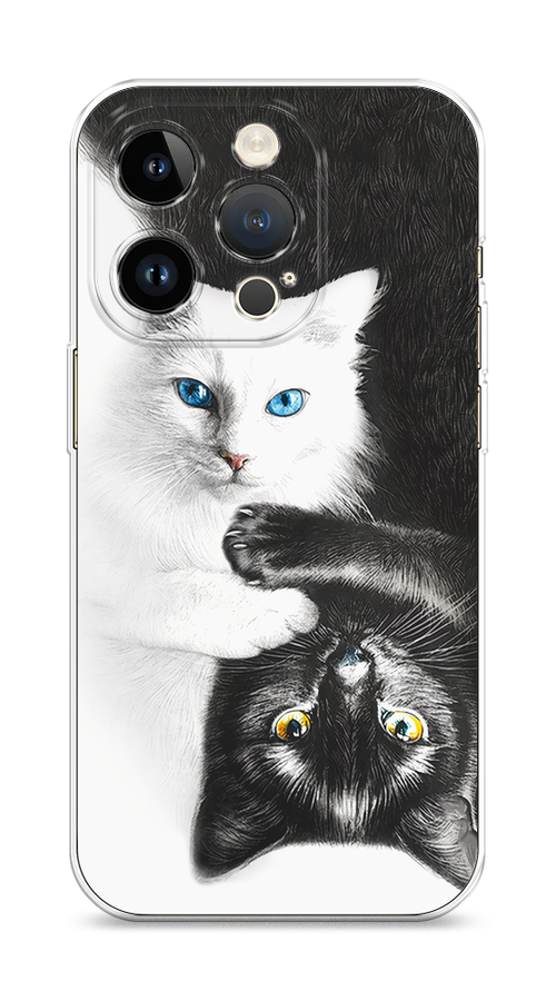 

Чехол Homey на Apple iPhone 14 Pro "Коты Инь-Янь", 15250-1