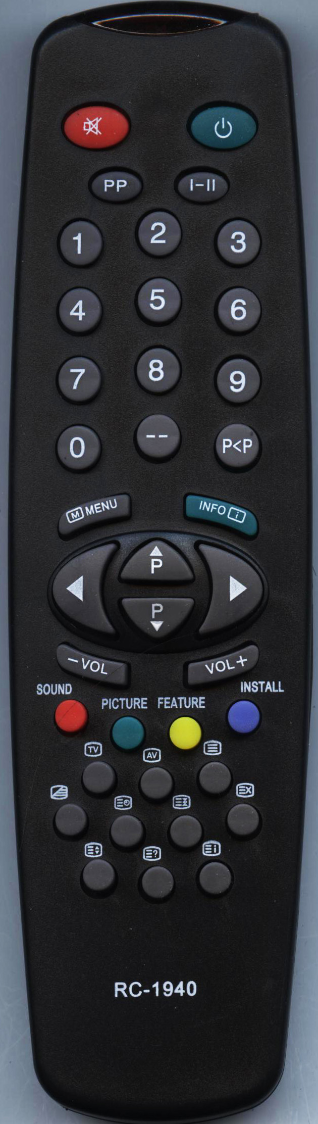 

Пульт HUAYU для VESTEL RC-1940, ORION T-2525 STX