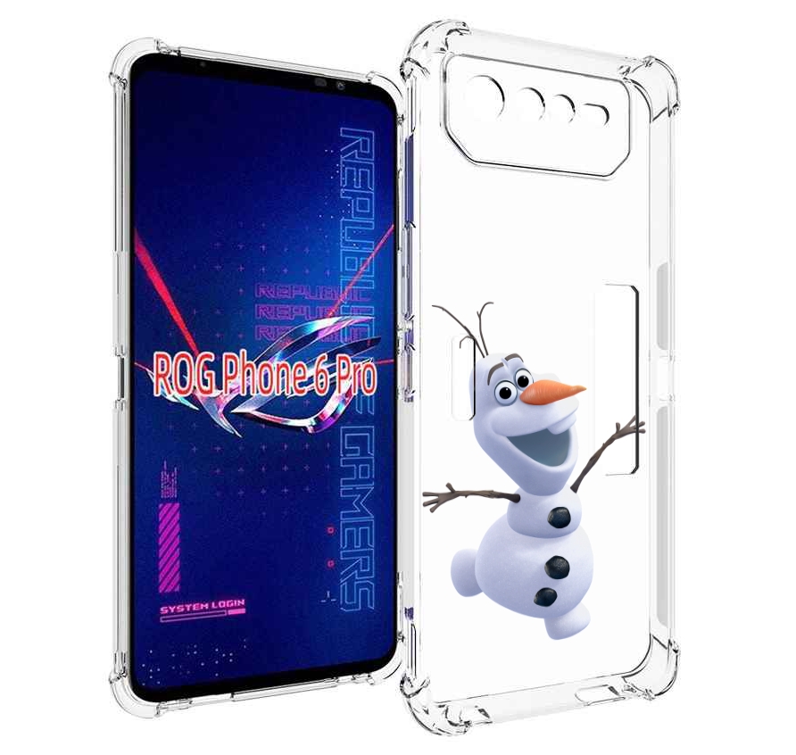 

Чехол MyPads Олаф-холодное-сердце для Asus ROG Phone 6 Pro, Прозрачный, Tocco