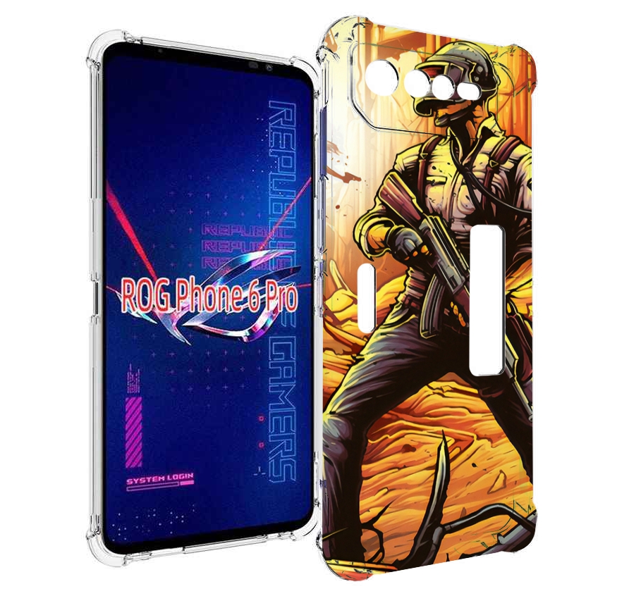

Чехол MyPads Пабг для Asus ROG Phone 6 Pro, Прозрачный, Tocco