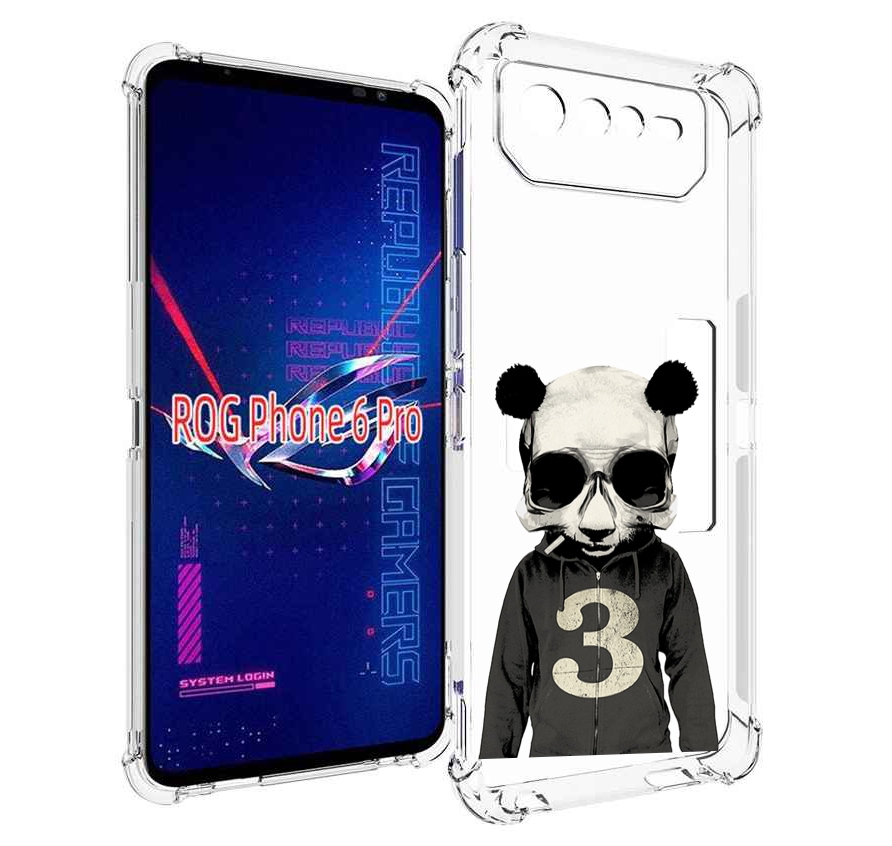 

Чехол MyPads Панда-в-костюме для Asus ROG Phone 6 Pro, Прозрачный, Tocco