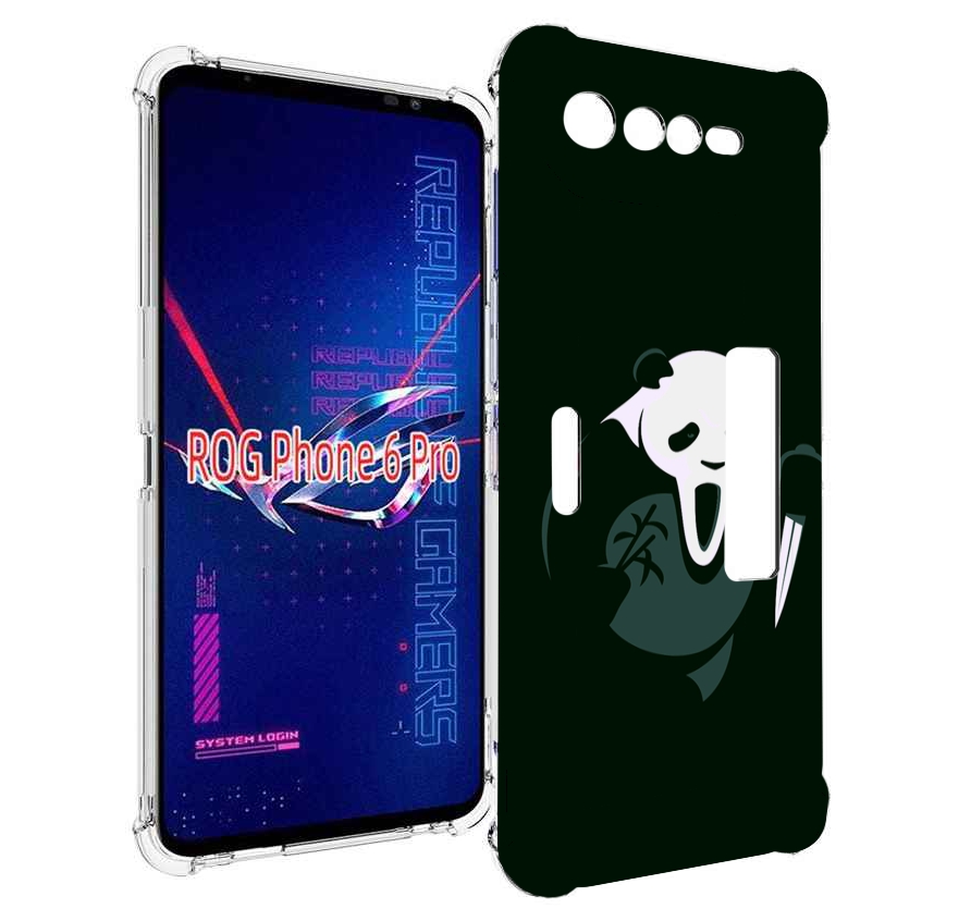 

Чехол MyPads Панда-крик для Asus ROG Phone 6 Pro, Прозрачный, Tocco