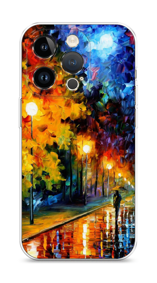 

Чехол Homey на Apple iPhone 14 Pro "Безлюдная улочка", Оранжевый;желтый;синий, 15250-1