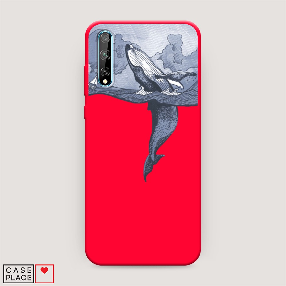 фото Матовый силиконовый чехол "звездочки графика белая" на huawei p30 awog