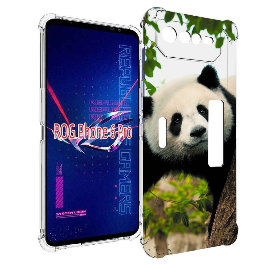

Чехол MyPads Панда-на-дереве для Asus ROG Phone 6 Pro, Прозрачный, Tocco