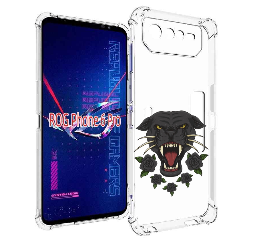 

Чехол MyPads Пантера для Asus ROG Phone 6 Pro, Прозрачный, Tocco