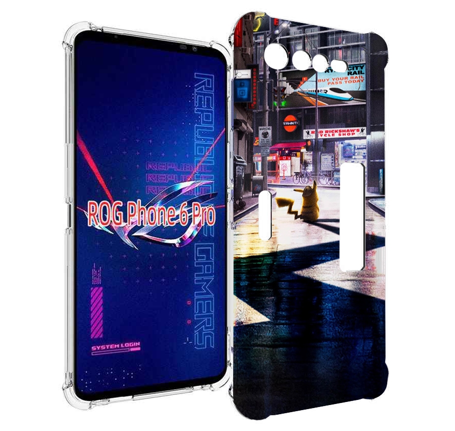 

Чехол MyPads Пикачу-в-городе для Asus ROG Phone 6 Pro, Прозрачный, Tocco