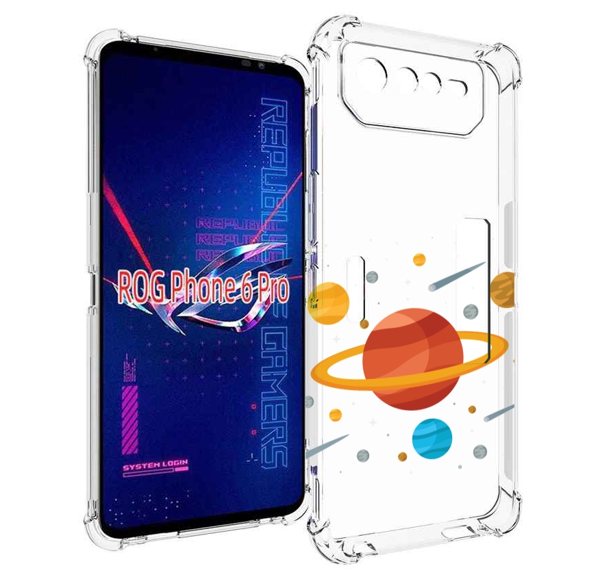 

Чехол MyPads Планета-Сатурн для Asus ROG Phone 6 Pro, Прозрачный, Tocco