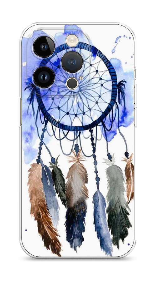 

Чехол Homey на Apple iPhone 14 Pro "Ловец снов 1", Коричневый;синий, 15250-1