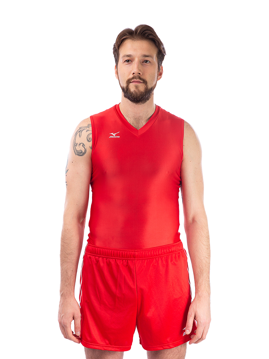 

Майка мужская Mizuno 32JU5D0100R16 красная 2XL, Красный, 32JU5D0100R16