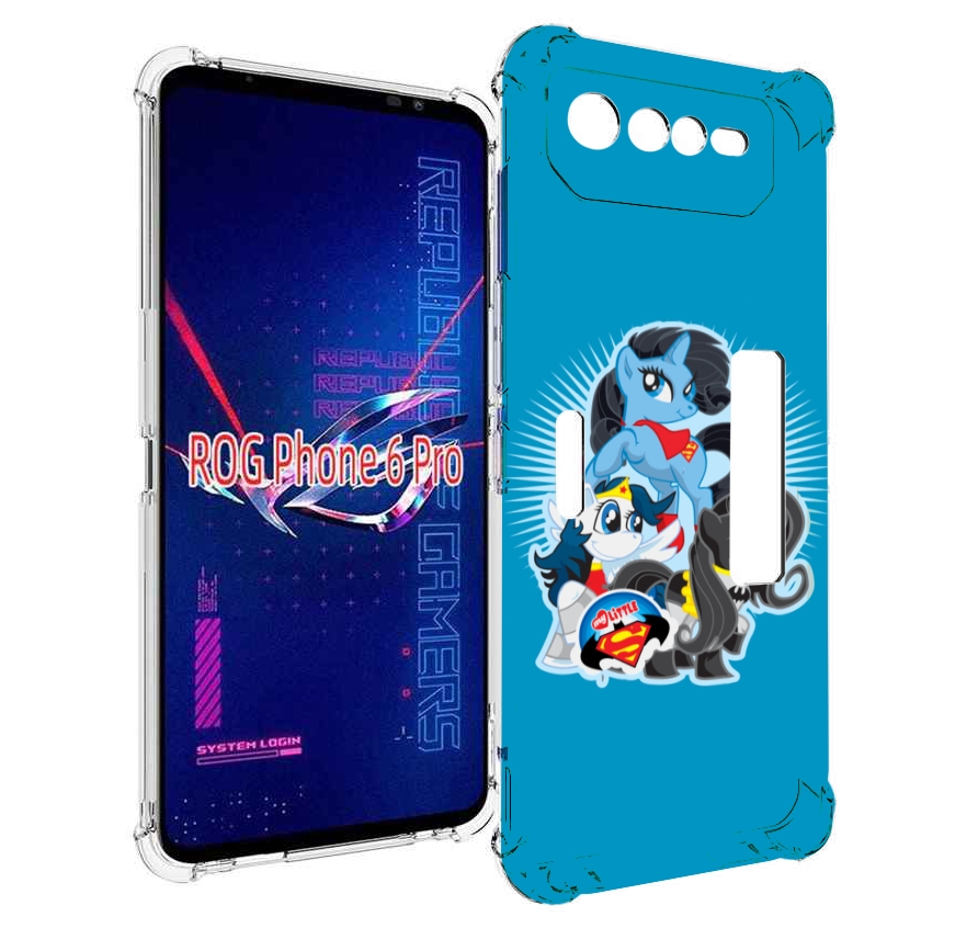 

Чехол MyPads Пони-литл для Asus ROG Phone 6 Pro, Прозрачный, Tocco