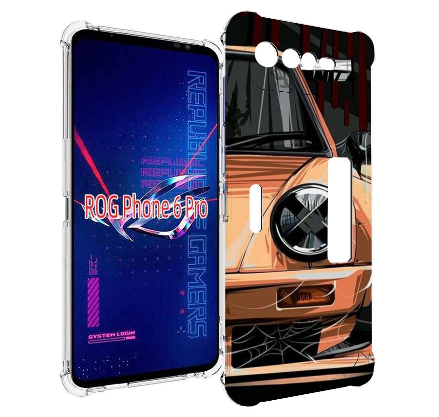 

Чехол MyPads Порш мужской для Asus ROG Phone 6 Pro, Прозрачный, Tocco