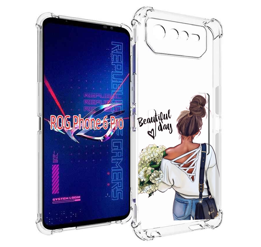 

Чехол MyPads Прекрасный-день для Asus ROG Phone 6 Pro, Прозрачный, Tocco
