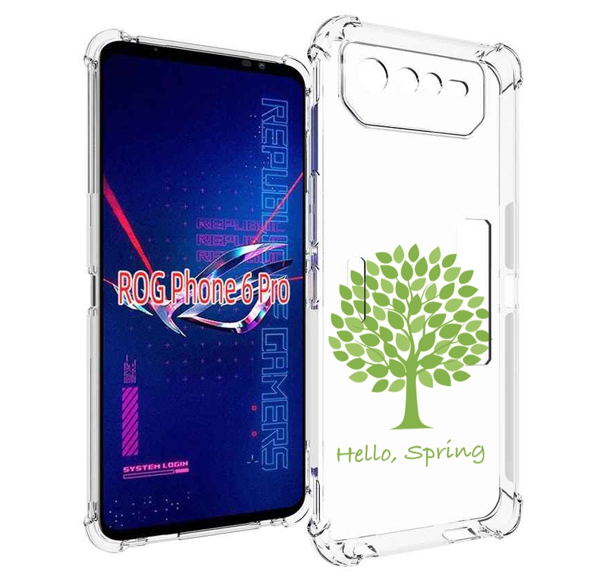 

Чехол MyPads Привет-весна для Asus ROG Phone 6 Pro, Прозрачный, Tocco