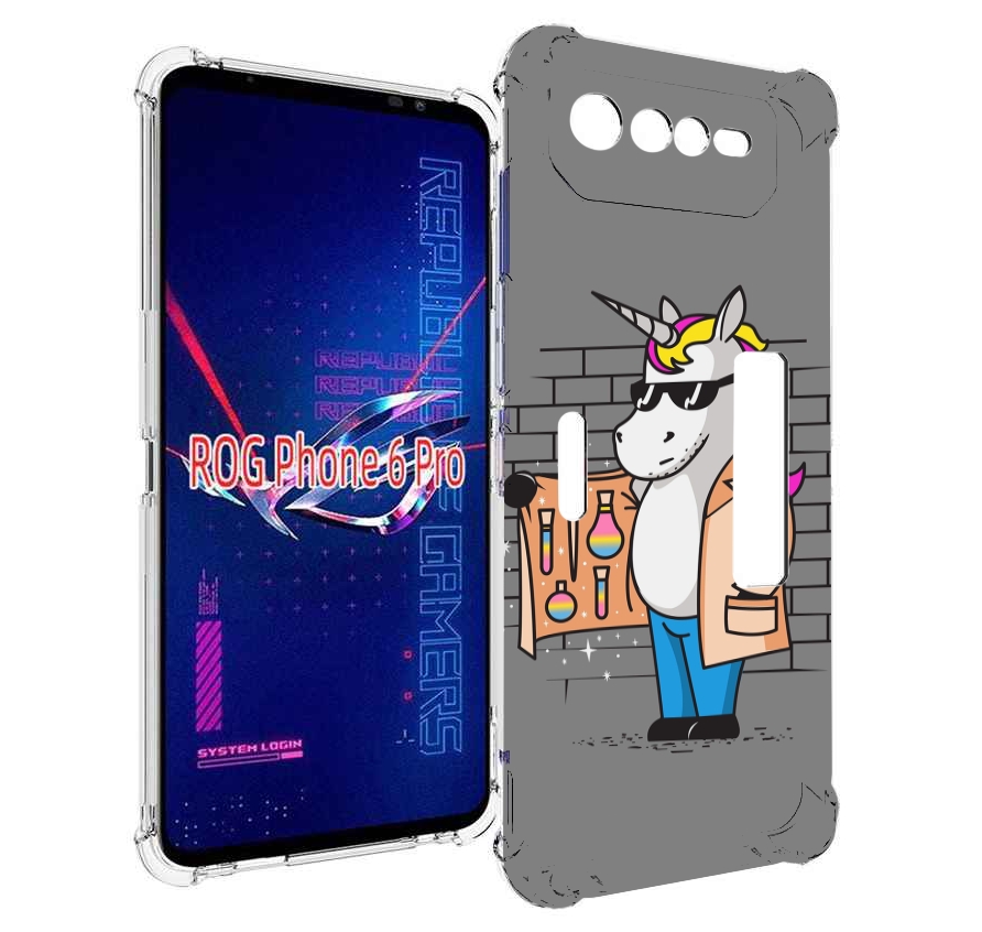 

Чехол MyPads Продавец-единорог для Asus ROG Phone 6 Pro, Прозрачный, Tocco