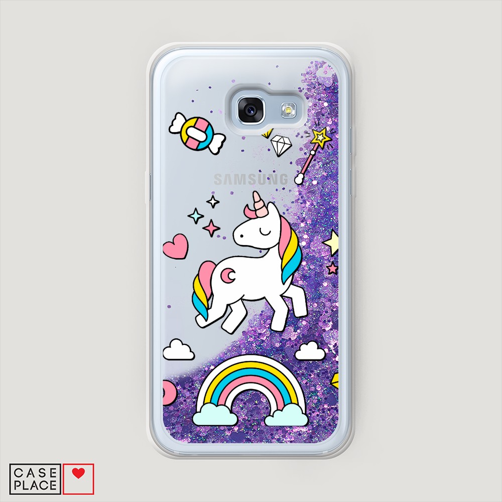 

Чехол Awog на Samsung Galaxy A3 2017 / Самсунг A3 2017 "Принцесса единорог", Разноцветный, 20392-1