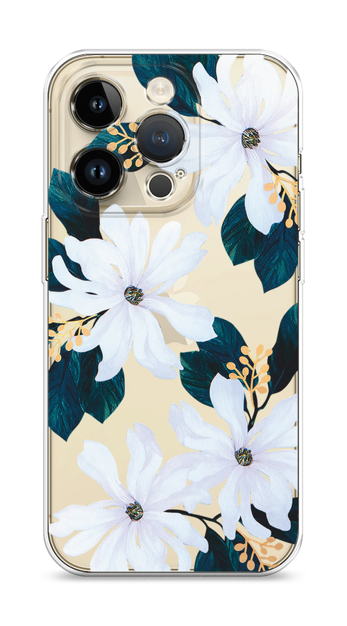 

Чехол Homey на Apple iPhone 14 Pro "Delilah Flower", Зеленый;белый, 15250-1