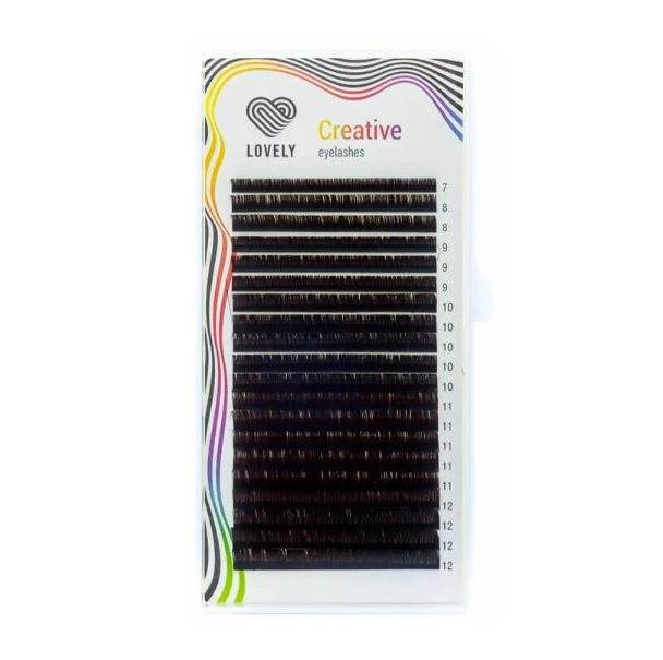 

Ресницы Lovely Dark Chocolate C+ 0.12 7-12 мм, Коричневый, 4627148845810