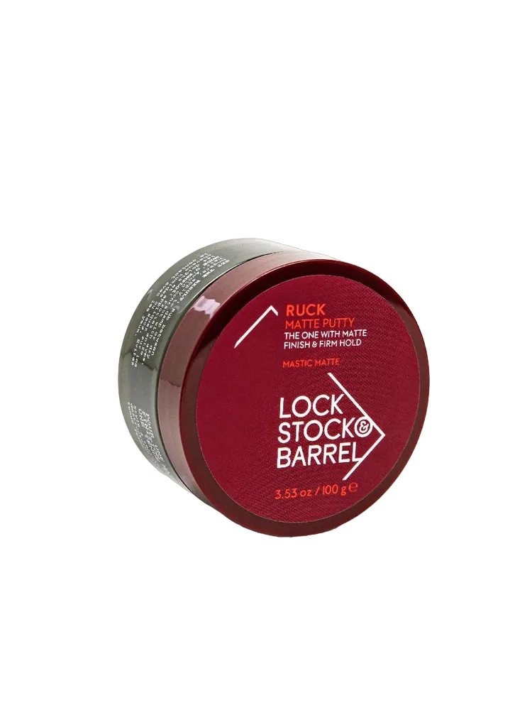 Lock Stock & Barrel Матовая мастика-помада для волос мужская Ruck Matte Putty, 30 гр, для