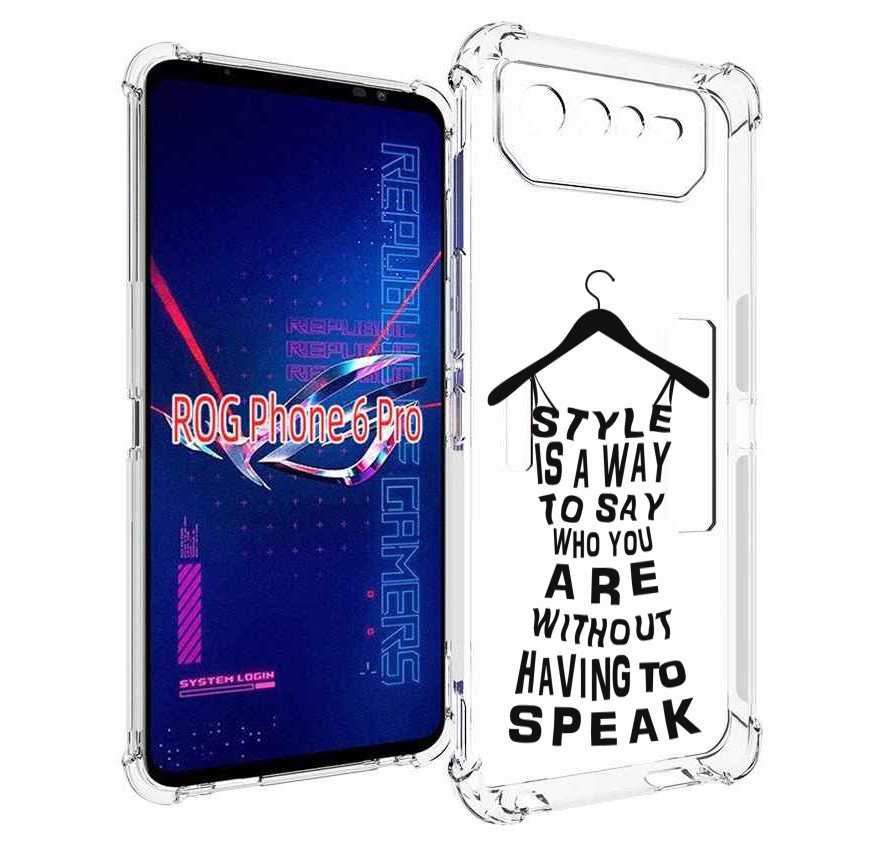 

Чехол MyPads Сарафан-из-слов для Asus ROG Phone 6 Pro, Прозрачный, Tocco