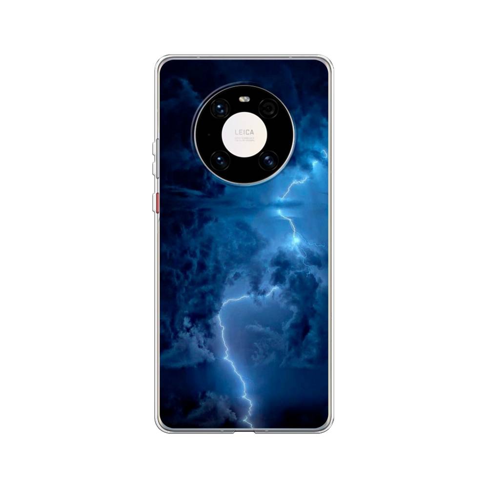 

Чехол Awog на Huawei Mate 40 Pro "Молния", Синий, 6104450-4