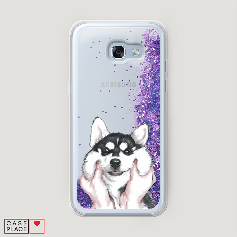 

Чехол Awog на Samsung Galaxy A3 2017 / Самсунг A3 2017 "Щечки хаски", Разноцветный, 20392-1