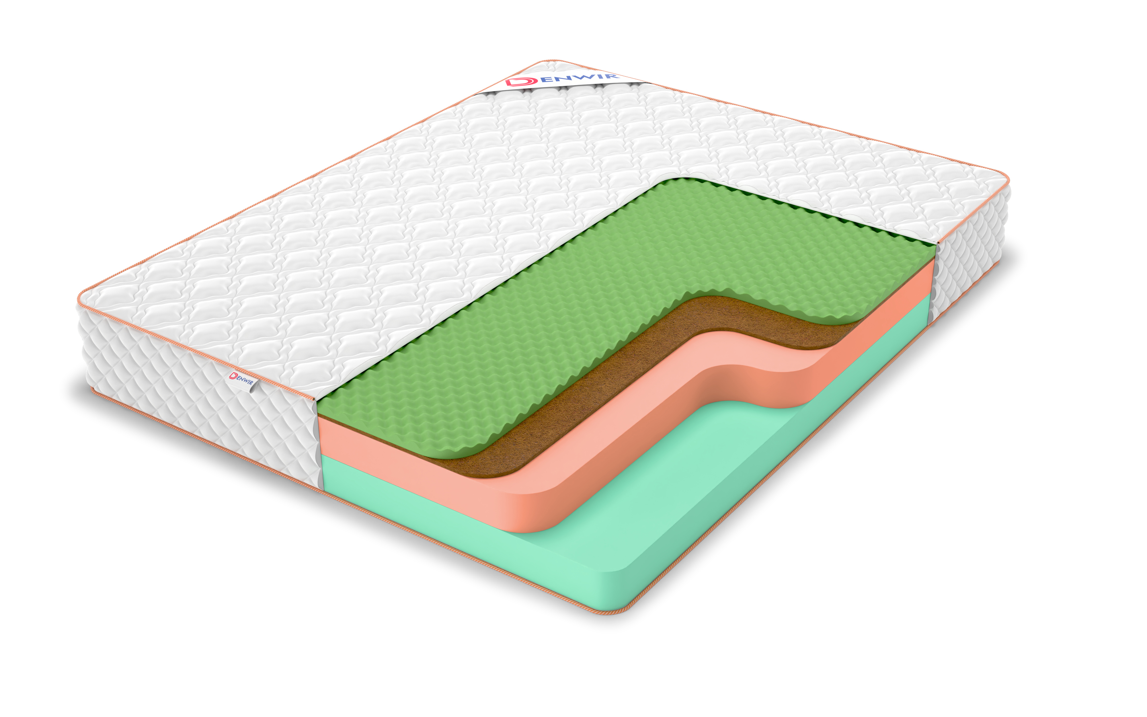 

Матрас беспружинный DENWIR TOP ECO BALANCE RELAX 24/chstmat_TEBR24_125x190, Белый, TOP ECO BALANCE RELAX 24