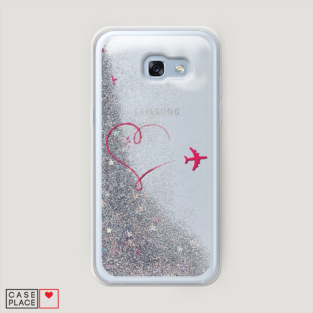 

Чехол Awog на Samsung Galaxy A3 2017 / Самсунг A3 2017 "Сердце и самолет", Разноцветный, 20391-1