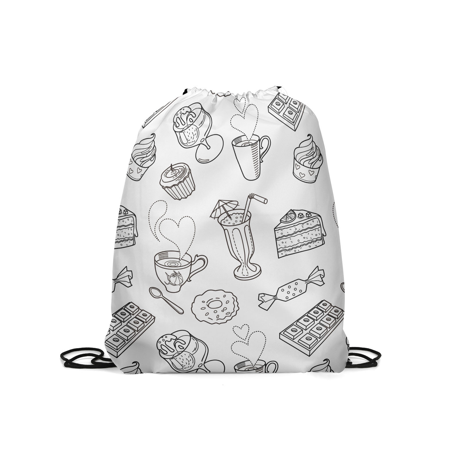 

Мешок для обуви унисекс Gorolla DrawstringBackpack 103 белый, 42х35 см, DrawstringBackpack 103