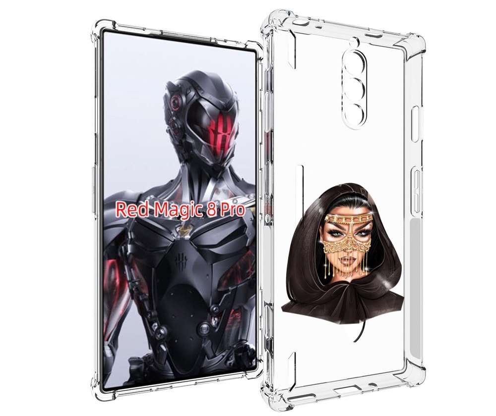 

Чехол MyPads девушка-в-золотой-маске для ZTE Nubia Red Magic 8 Pro / Red Magic 8 Pro Plus, Tocco