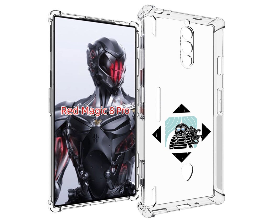 

Чехол MyPads девушка-в-квадратике для ZTE Nubia Red Magic 8 Pro / Red Magic 8 Pro Plus, Tocco