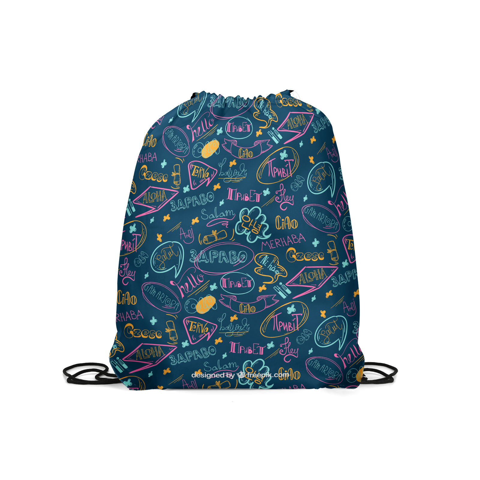 

Мешок для обуви унисекс Gorolla DrawstringBackpack 437 темно-синий, 42х35 см, DrawstringBackpack 437