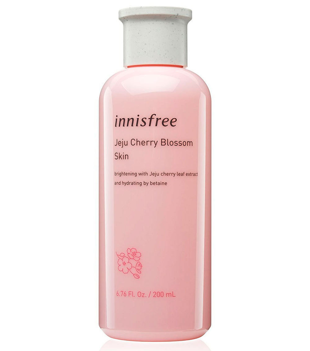 фото Тонер для лица innisfree jeju cherry blossom skin с цветками вишни, 200 мл