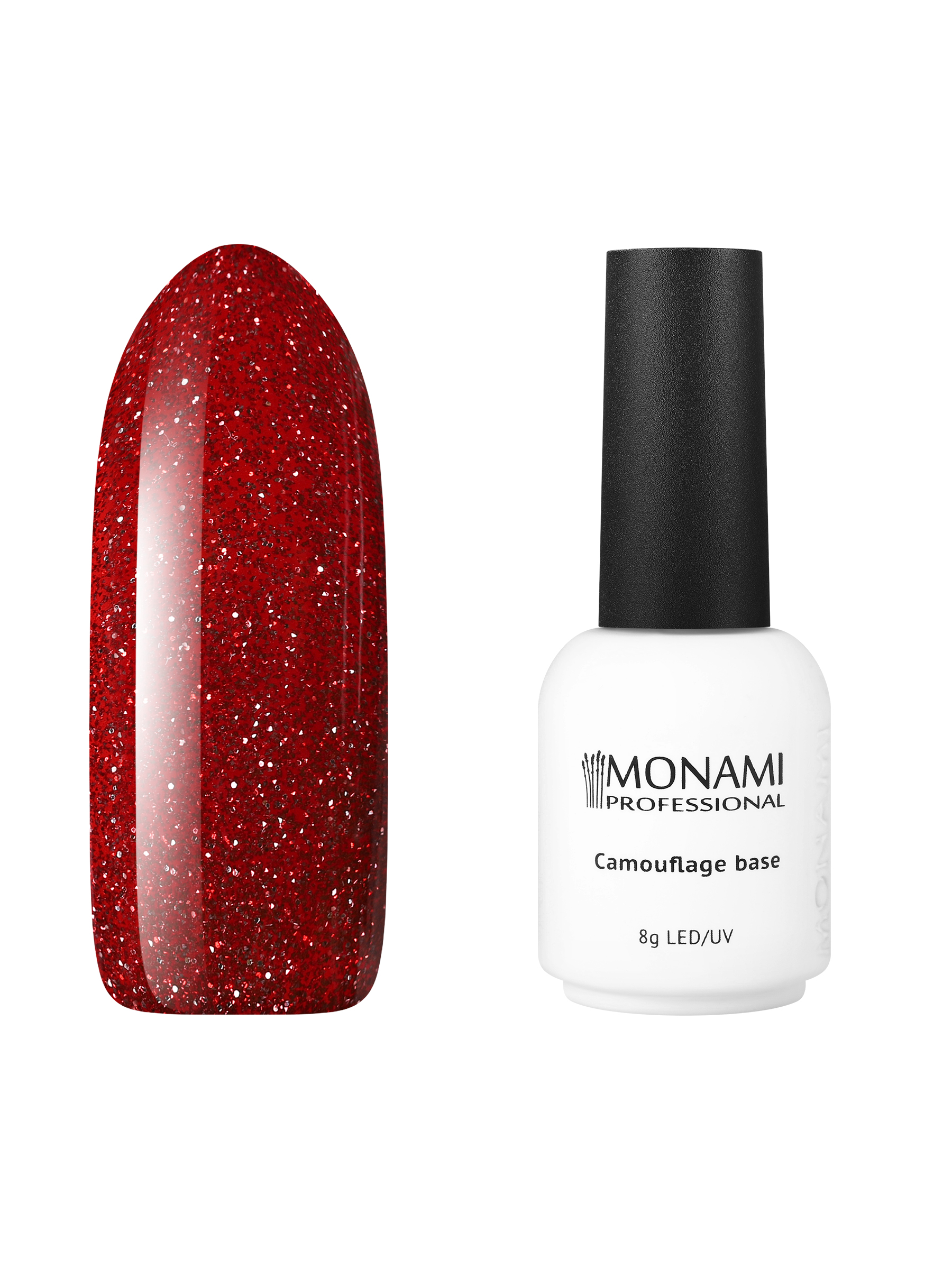 

База для гель-лака Monami Professional, Аurora Red