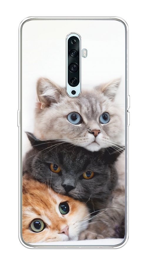 

Чехол на Oppo Reno 2Z "Пушистые мордашки", Серый;черный;оранжевый, 251850-1